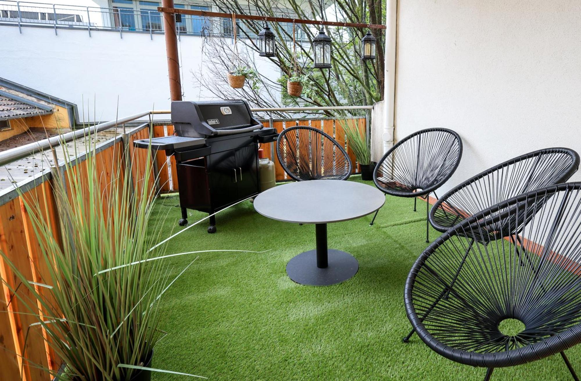 3 Zimmer Naehe Von Europapark Garage Balkon Grill 奥芬堡 外观 照片